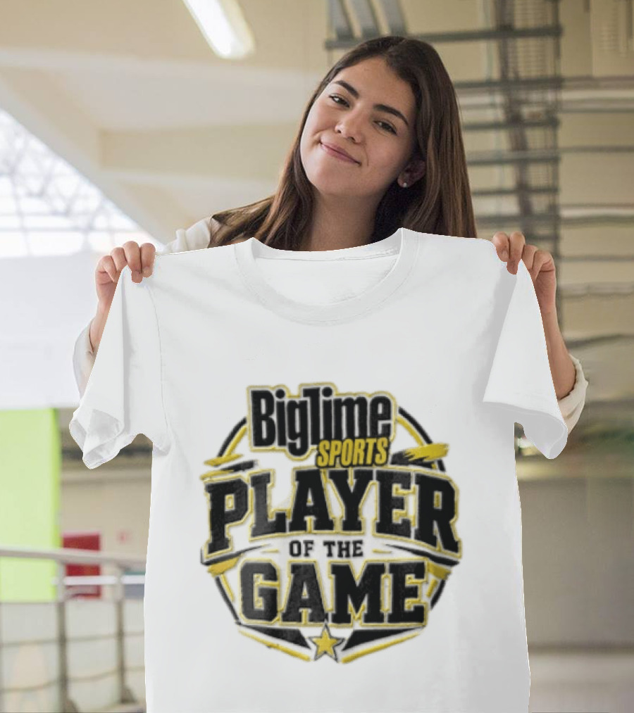 Bigtime Sports Player Of The Game Star Yellow Frame T-Shirt