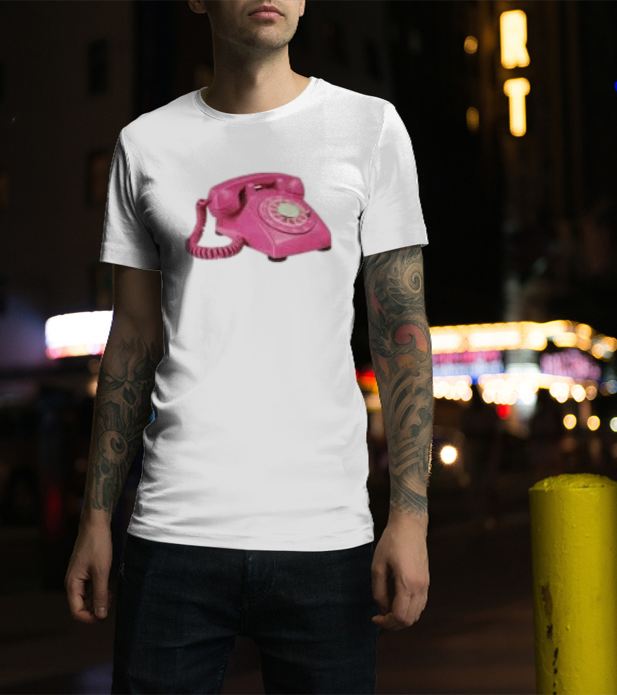 Fesspool Shop Retro Pink Phone Crop Top T-Shirt