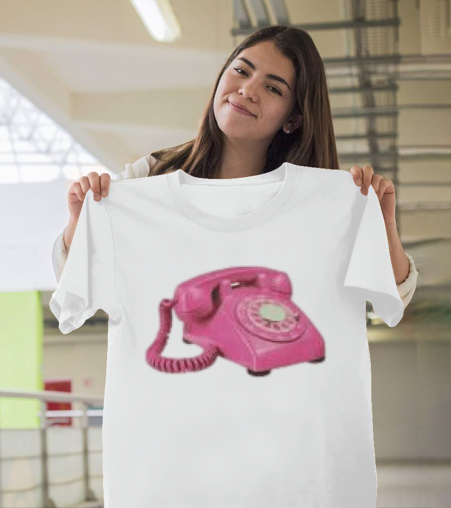 Fesspool Shop Retro Pink Phone Crop Top T-Shirt