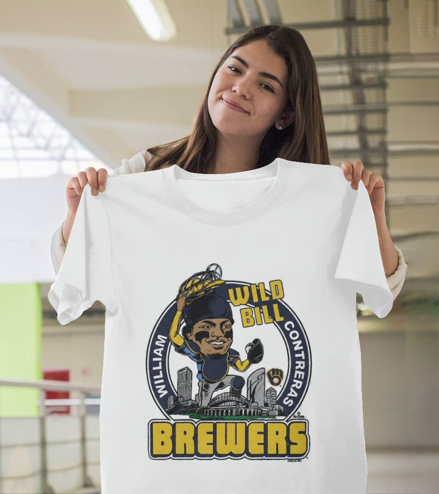 Milwaukee Brewers Wild Bill William Contreras Baseball 2026 T-Shirt