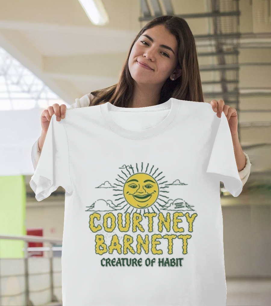 Courtney Barnett Creature Of Habit Sunny Face T-Shirt