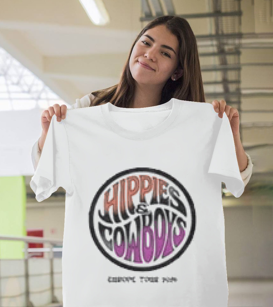 Hippies And Cowboys Europe Tour 2026 White T-Shirt
