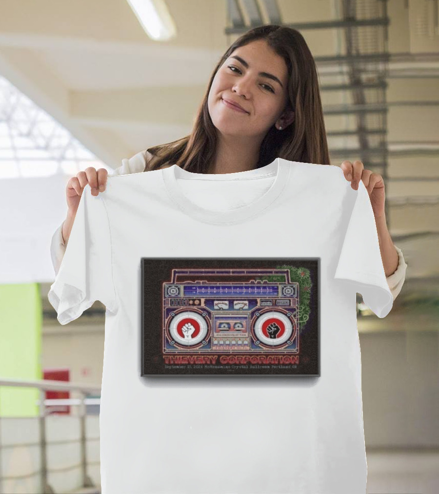 Thievery Corporation Boombox September 15 2026 McMenamins Crystal Ballroom Portland OR T-Shirt