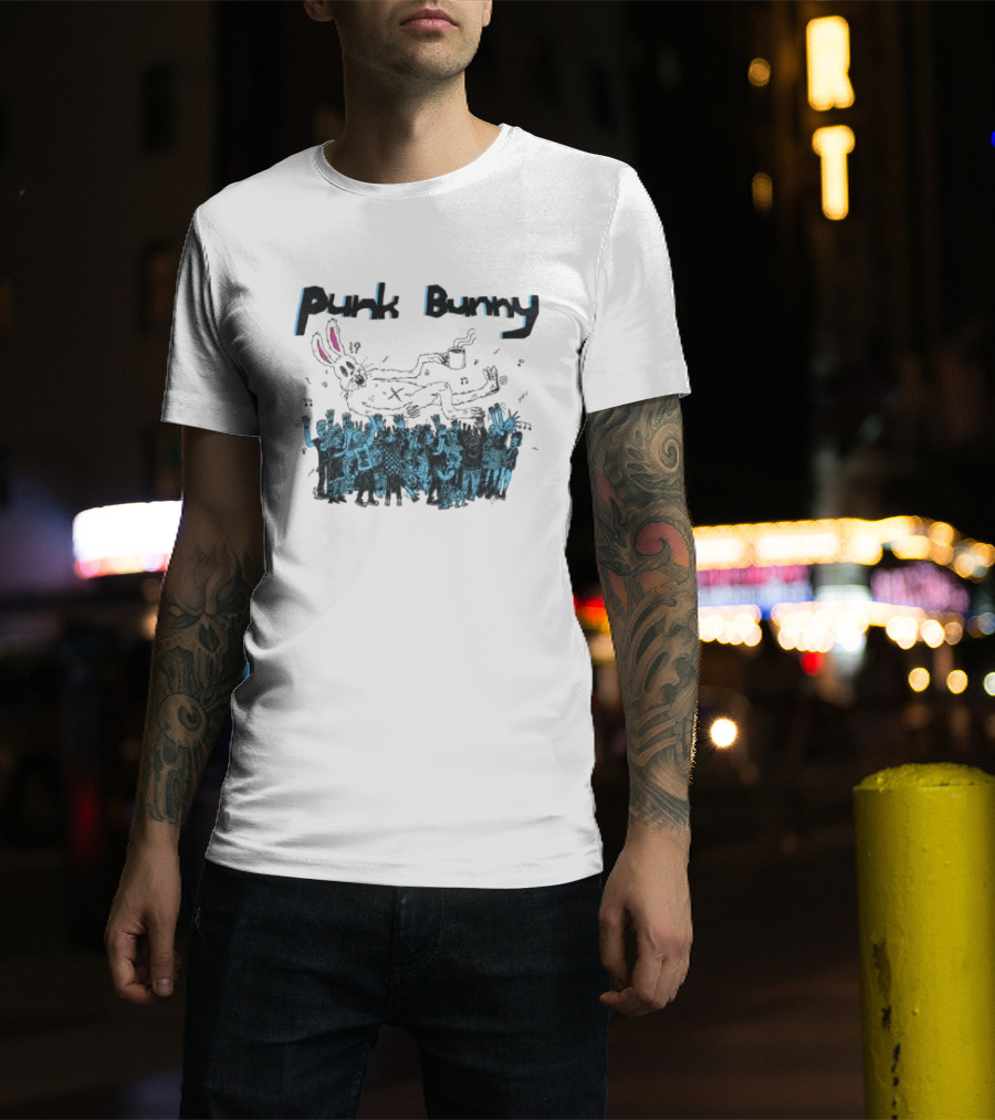 Punk Bunny Music Band Crowd T-Shirt