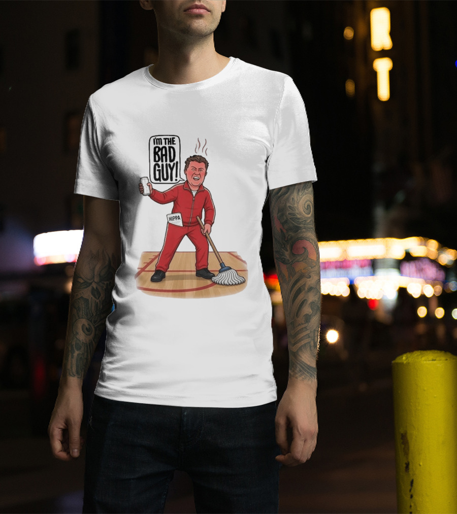 I'm The Bad Guy Rico Bosco Red Tracksuit HIPPA Janitor T-Shirt