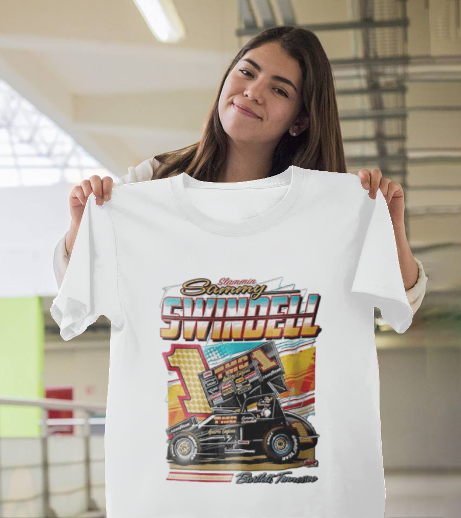 Slammin Sammy Swindell Number 1 Sprint Car Bartlett Tennessee Racing T-Shirt