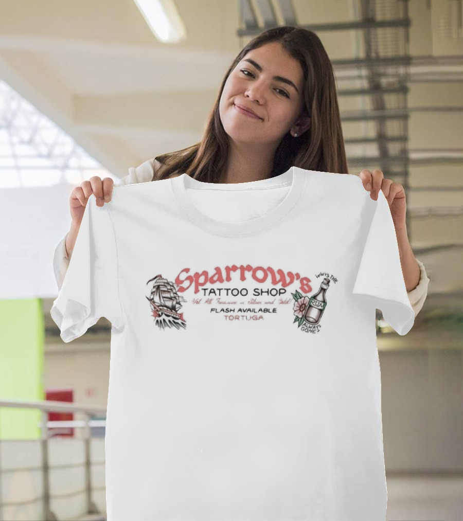 Sparrow's Tattoo Parlor Since 2003 Lost Bros T-Shirt