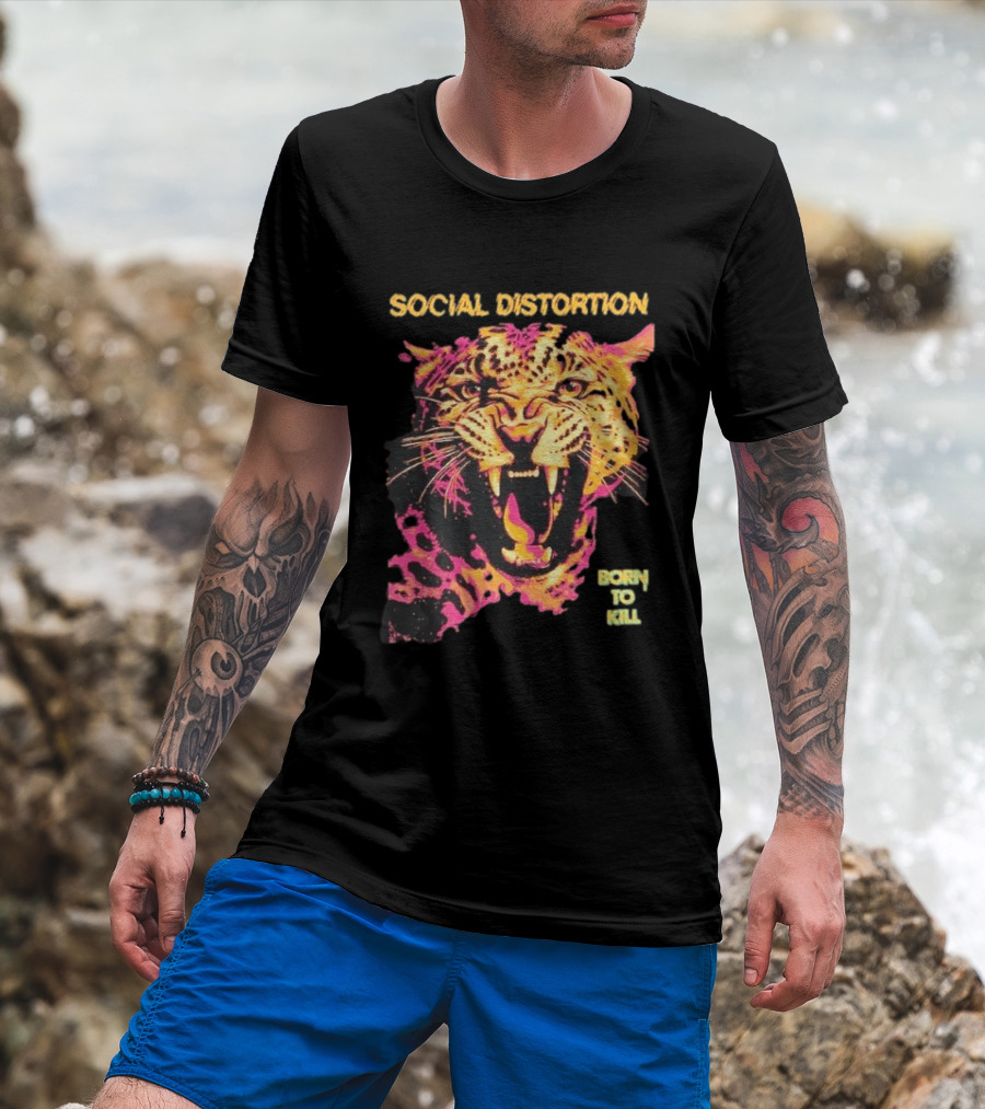 Social Distortion Born To Kill Leopard 2026 T-Shirt