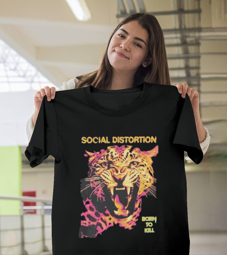 Social Distortion Born To Kill Leopard 2026 T-Shirt