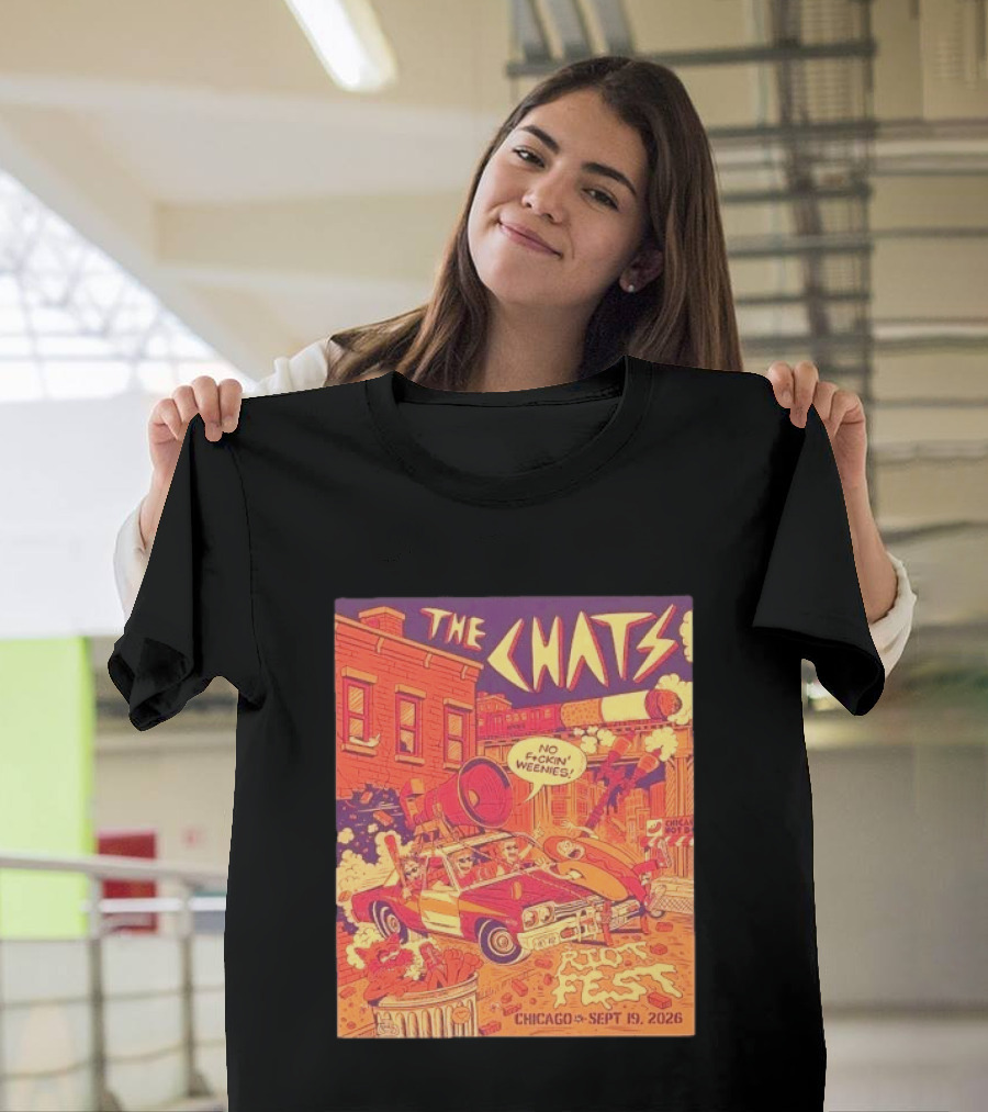 The Chats Riot Fest Chicago September 19 2026 Vintage Comic T-Shirt
