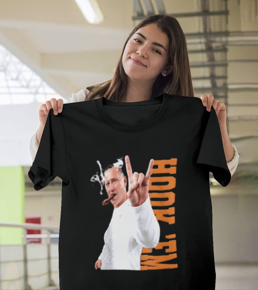 Coach Steve Sarkisian Hock 'Em Gesture Football Spirit T-Shirt