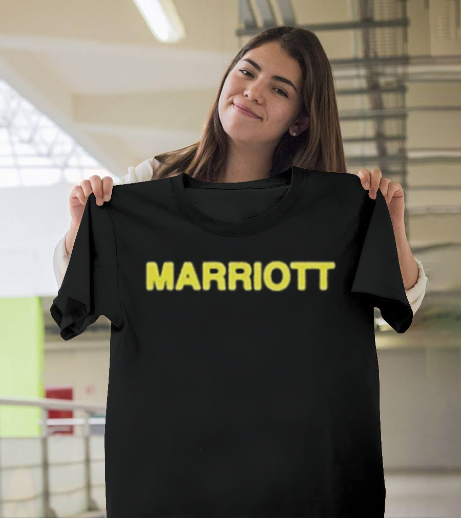 James Marriott Sticker Collage Black Marriott Yellow T-Shirt