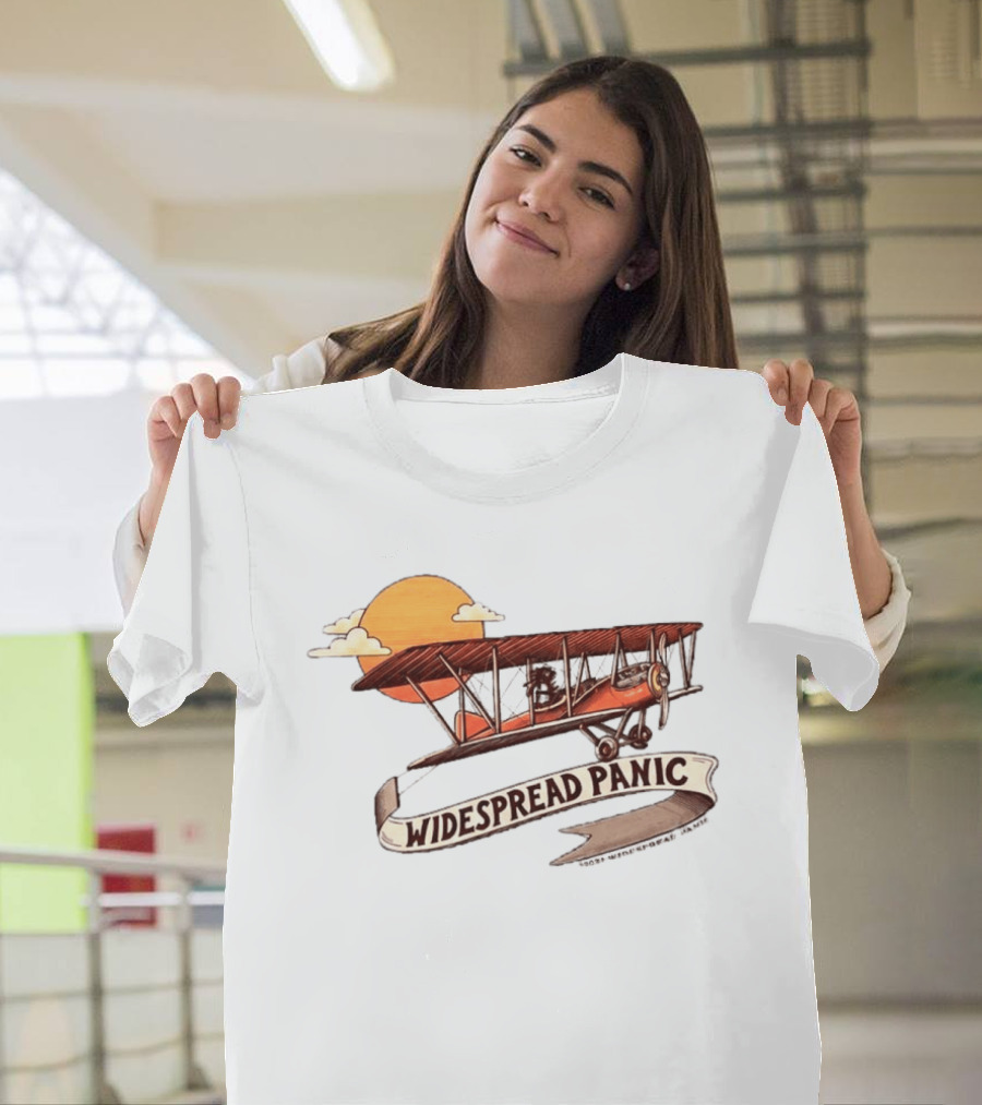 Widespread Panic Biplane Wilmington NC Sunset T-Shirt
