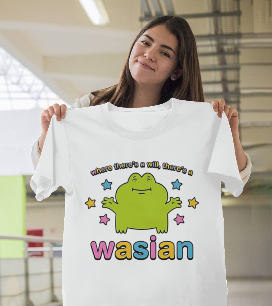 Frog Where There's A Will There's A Wasian Stars T-Shirt