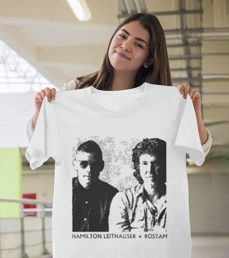 HAMILTON LEITHAUSER ROSTAM Black And White Photo Duo T-Shirt