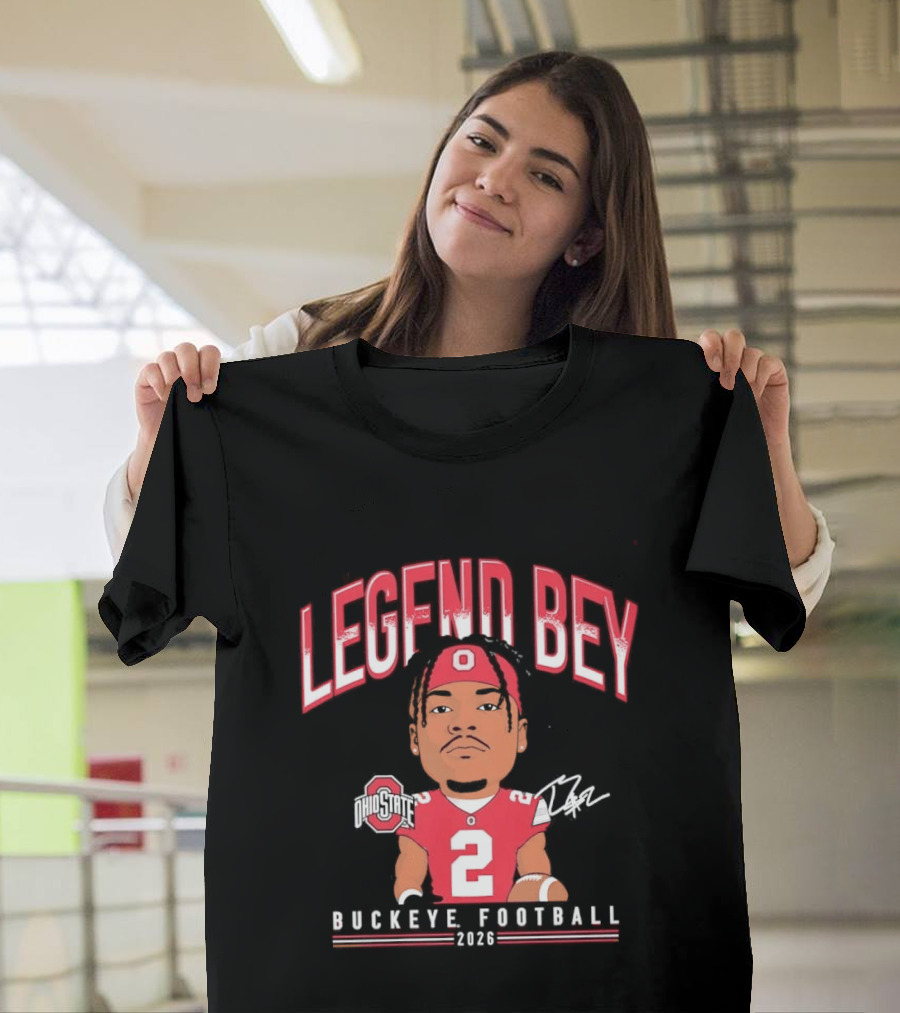 Legend Bey No 2 Ohio State Buckeye Football 2026 T-Shirt