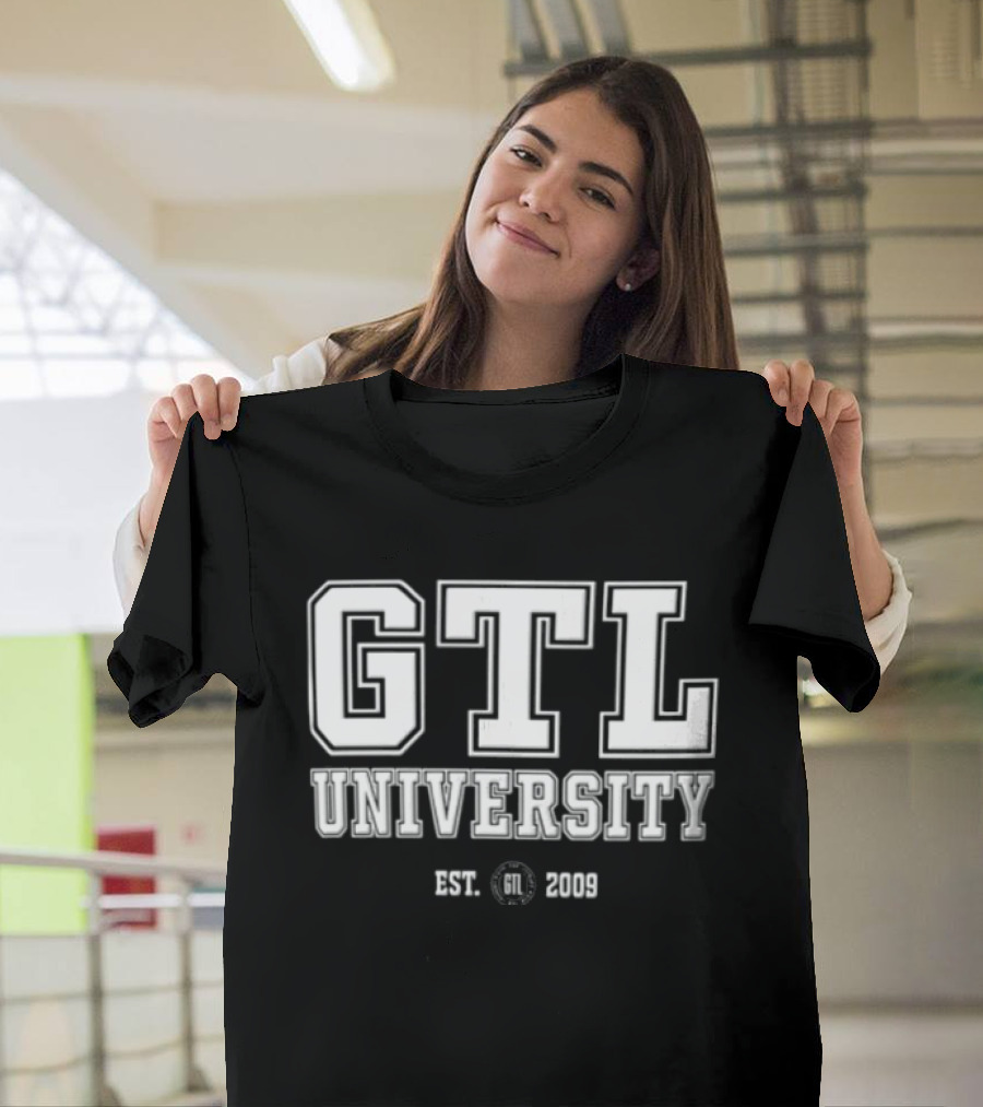 GTL University 2009 White Varsity Lettering Est. 2009 T-Shirt