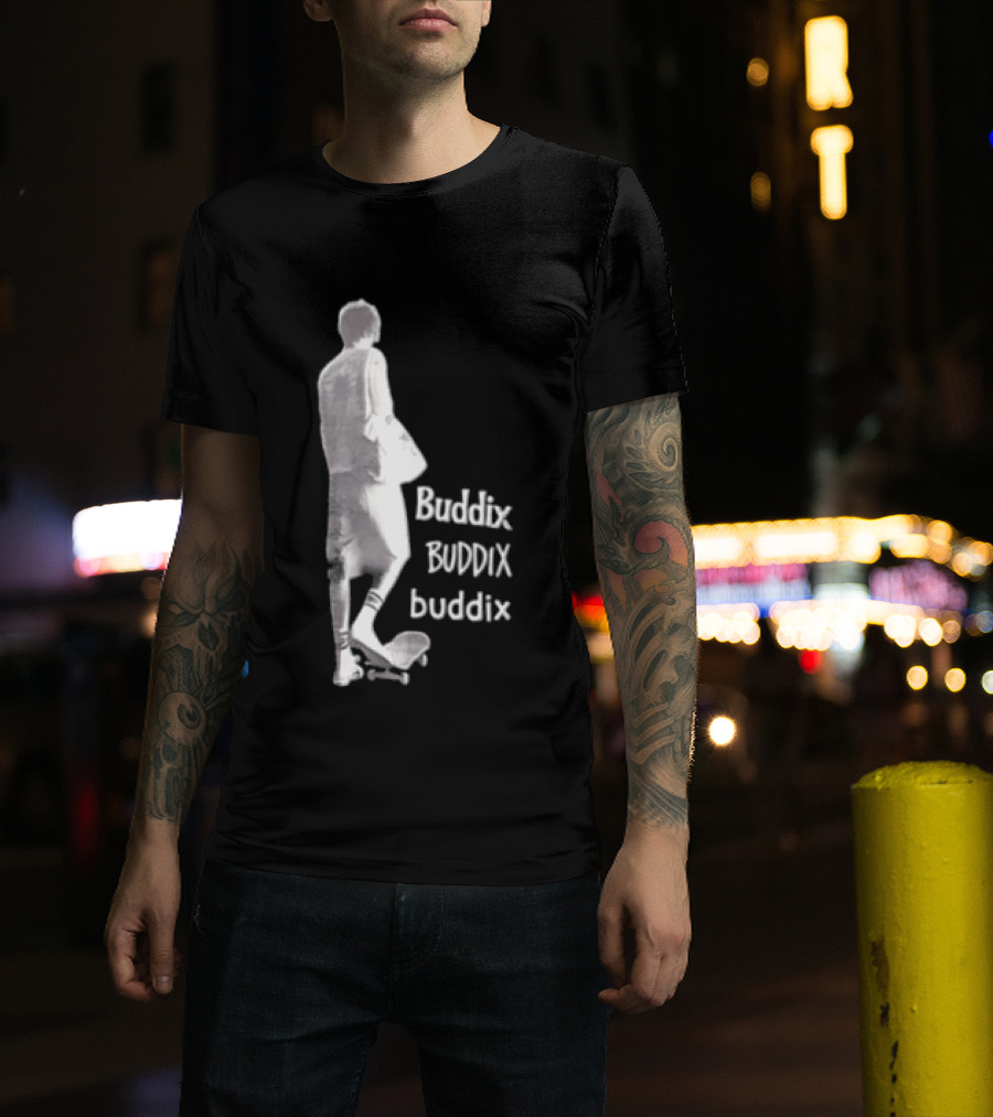 Buddix Person Standing On Skateboard Buddix BUDDIX Buddix T-Shirt