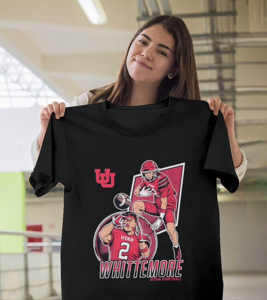 Utah Utes Football Whittemore No 2 Player Collage T-Shirt