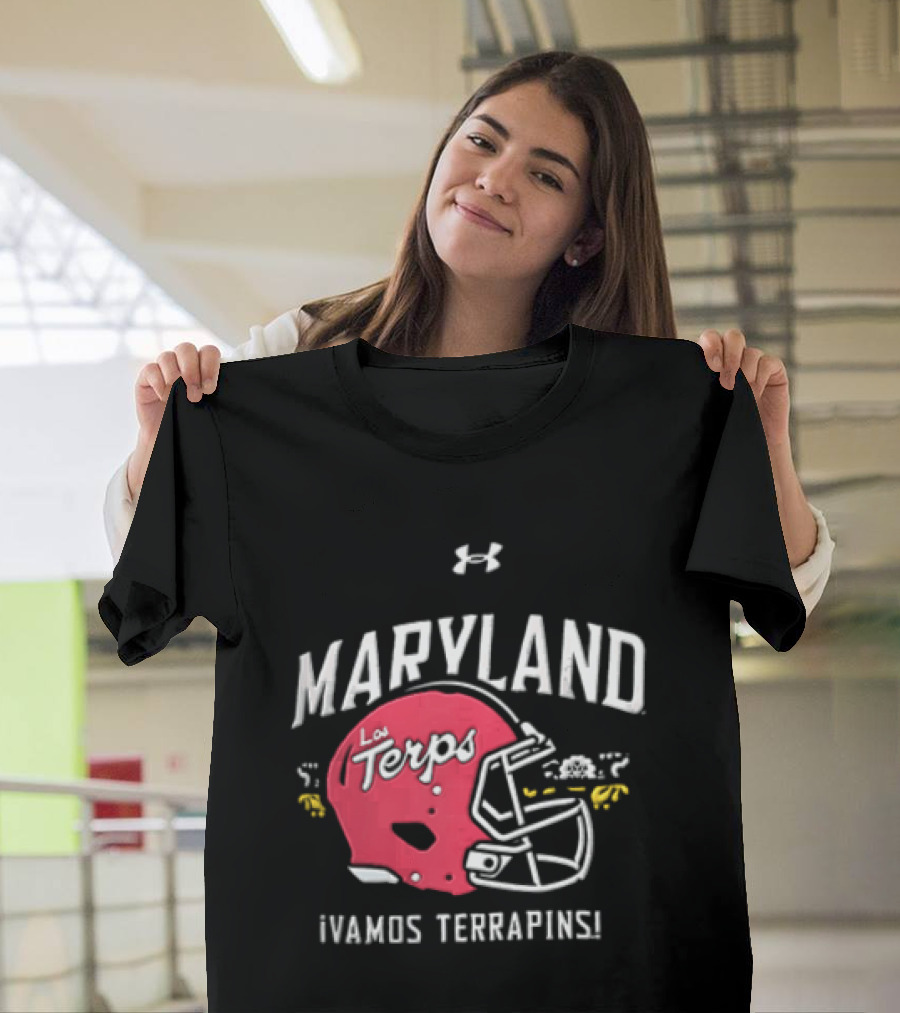 Maryland La Terps ¡Vamos Terrapins! Helmet T-Shirt