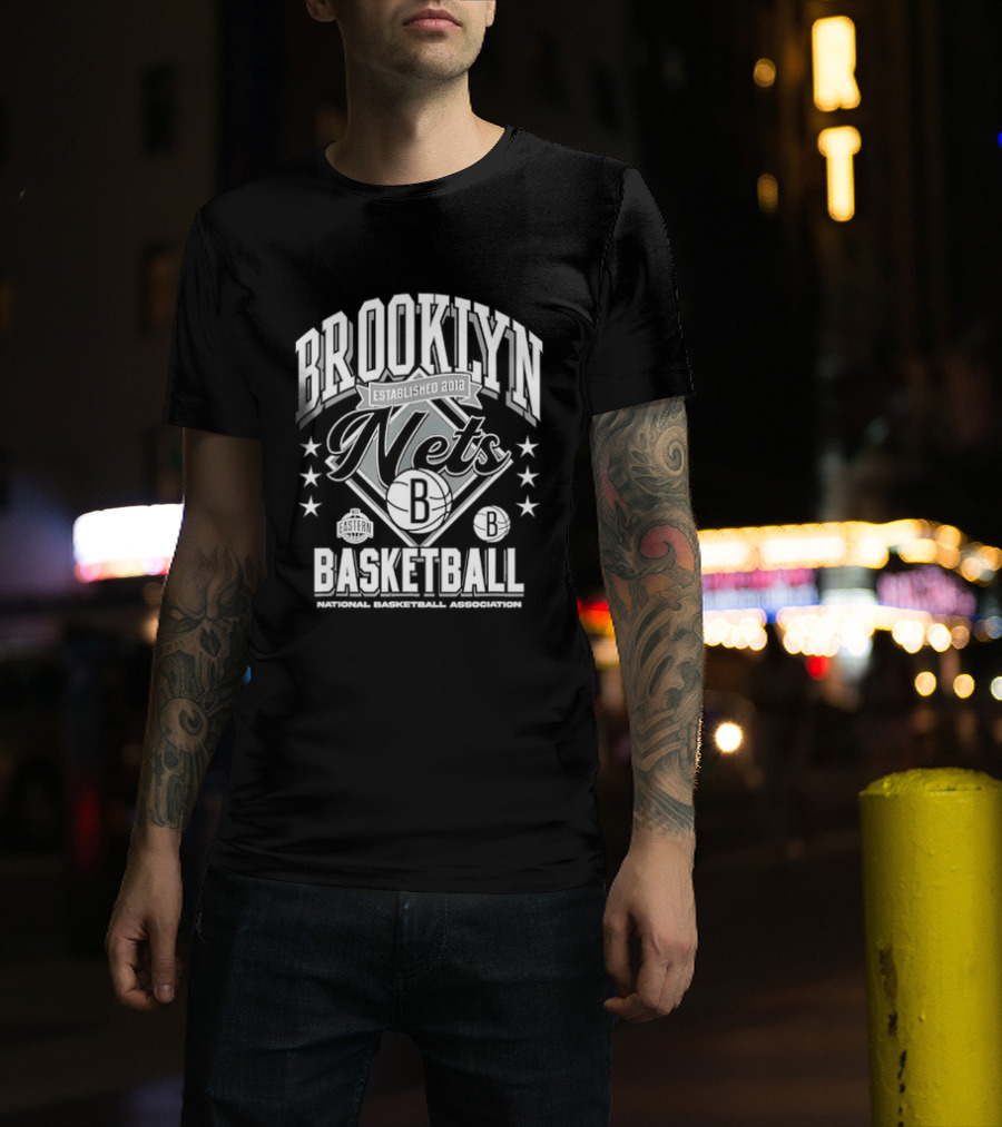 Brooklyn Nets Basketball NBA Stars And Stripes T-Shirt