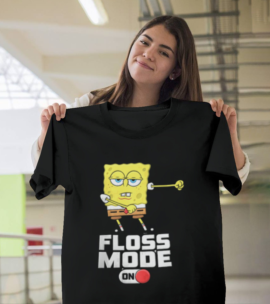 Squarepants Floss Mode On With Dabbing T-Shirt