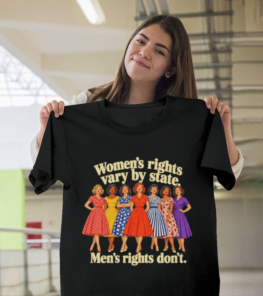 Women's Rights Vary By State Men's Rights Don't Vintage Dresses T-Shirt