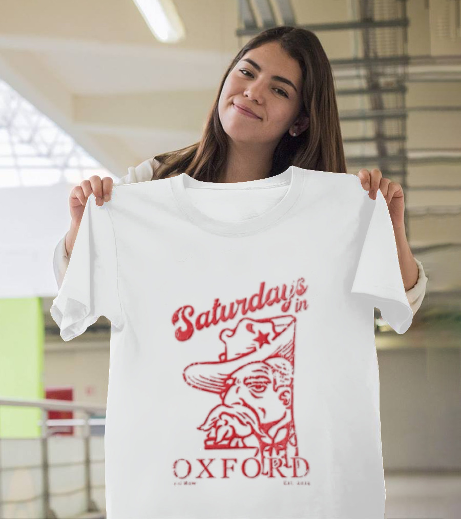 Saturdays In Oxford 2014 Colonel Reb Cowboy Hat Old Row T-Shirt