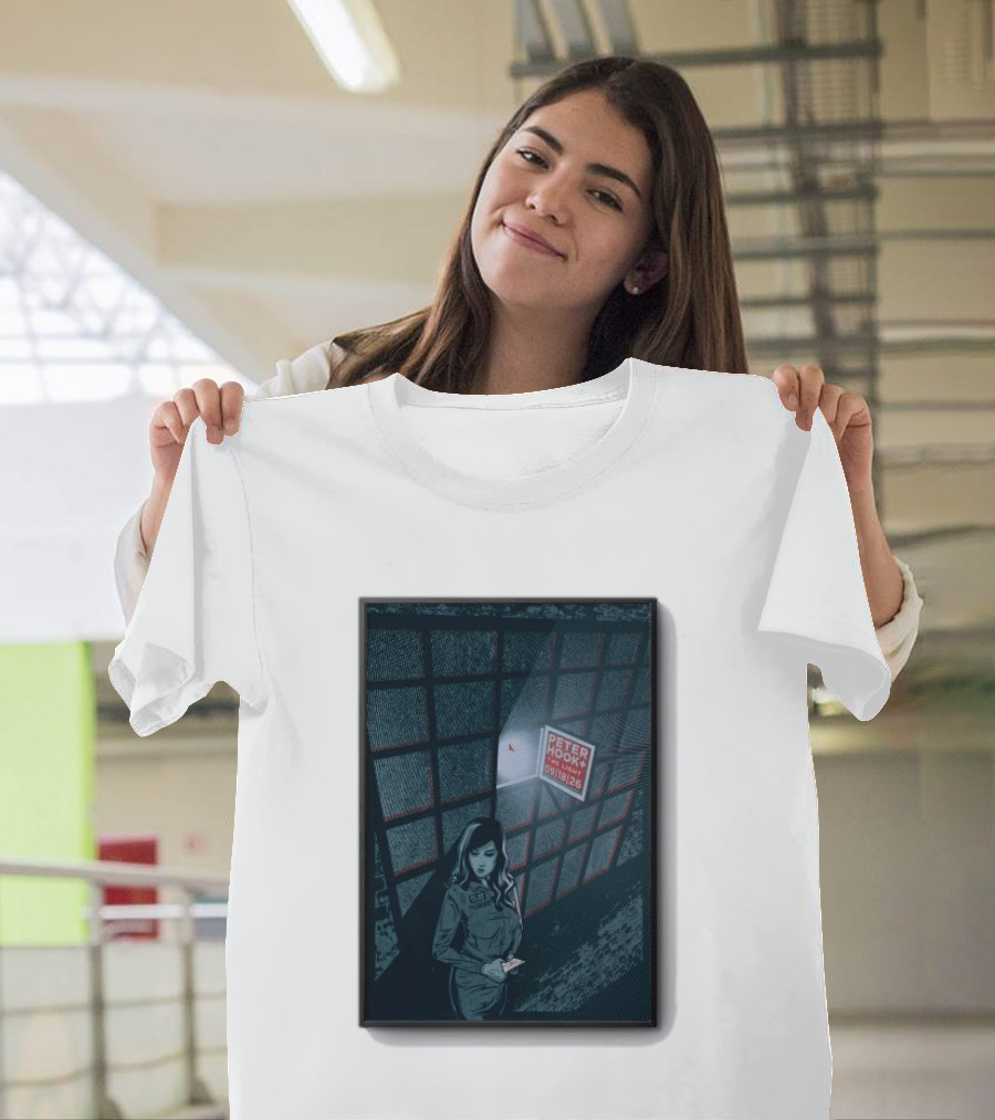 Peter Hook And The Light 9 18 2026 Del Mar CA Tour Woman In Dress Guard غرفة المراقبة T-Shirt