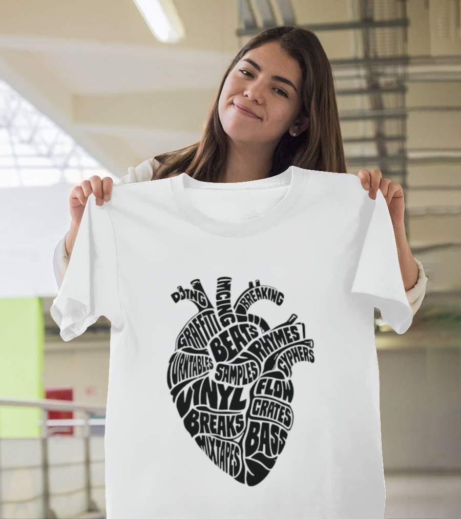 Heartbeat Of Hip Hop Culture Anatomy T-Shirt