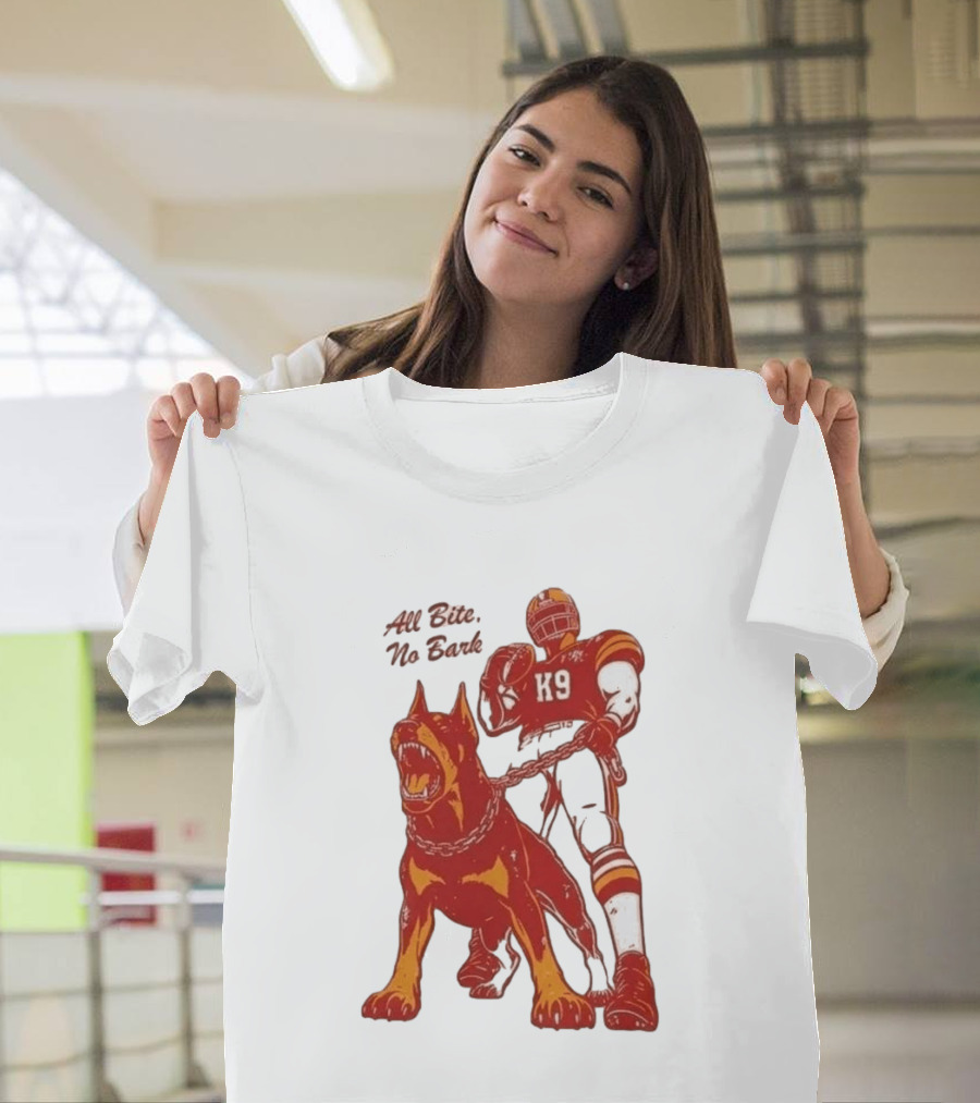 Kenneth Walker III K9 All Bite No Bark Football Player And Dog T-Shirt