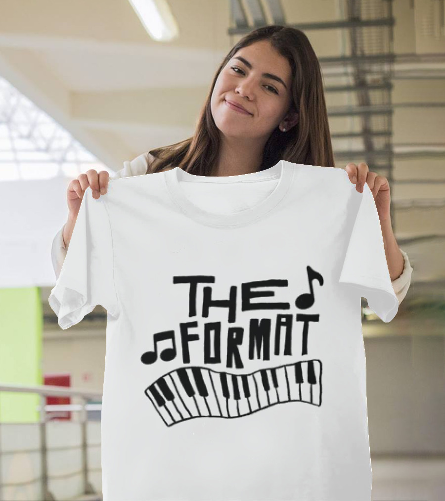 The Format Piano Music Notes Ringer T-Shirt