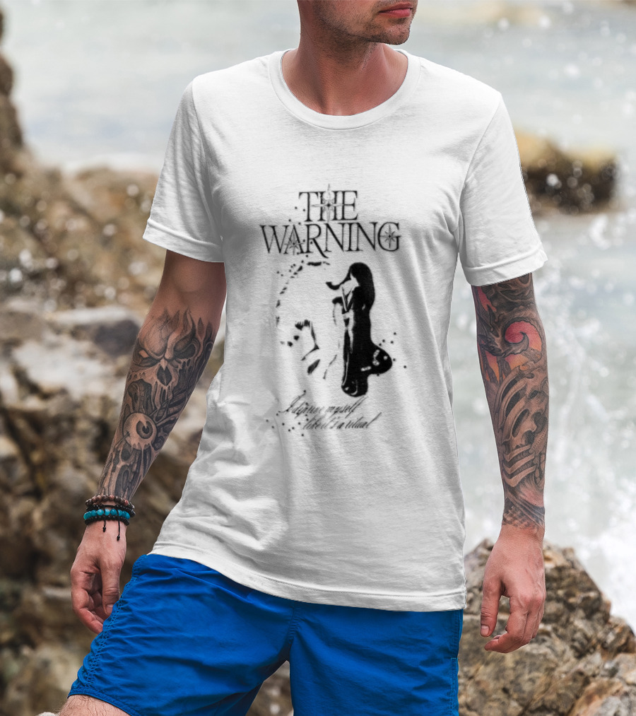 The Warning I Deprive Myself Like Its A Ritual Woman Playing Horn Stars T-Shirt