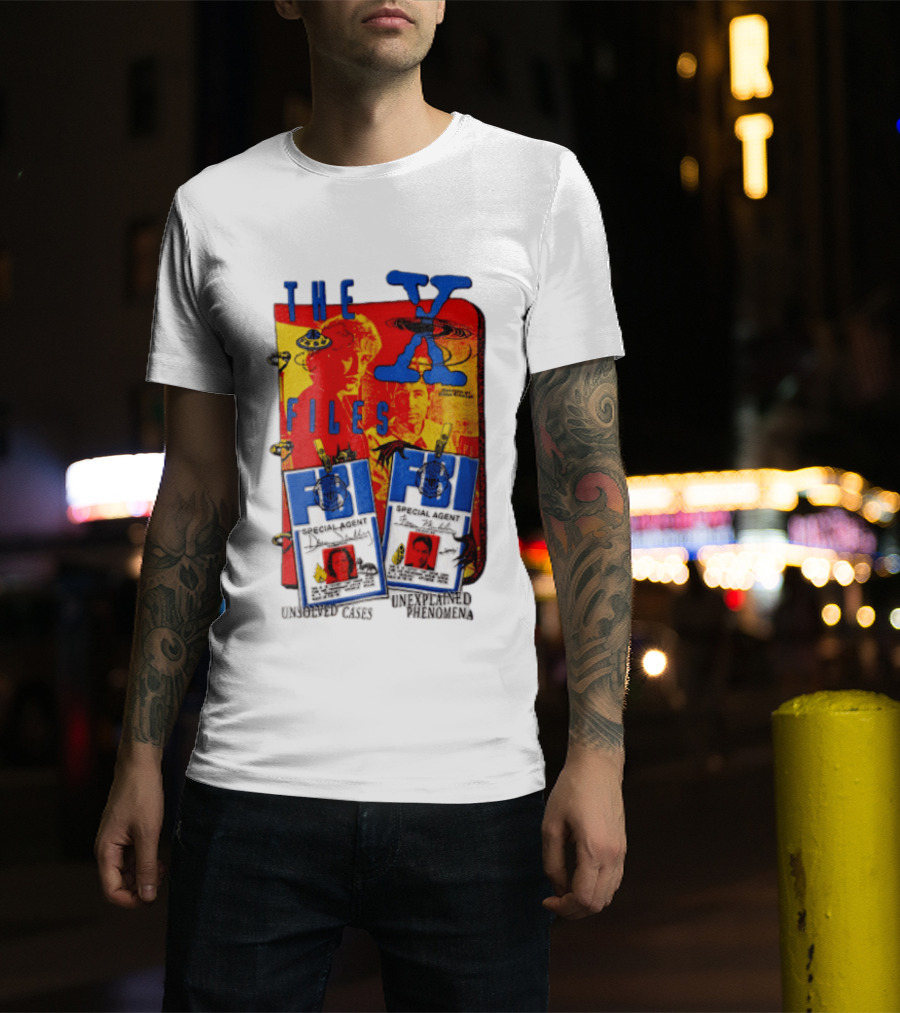The X Files FBI Special Agent Unsolved Cases Unexplained Phenomena T-Shirt