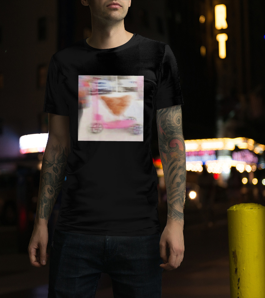 Chicken Riding Pink Scooter T-Shirt