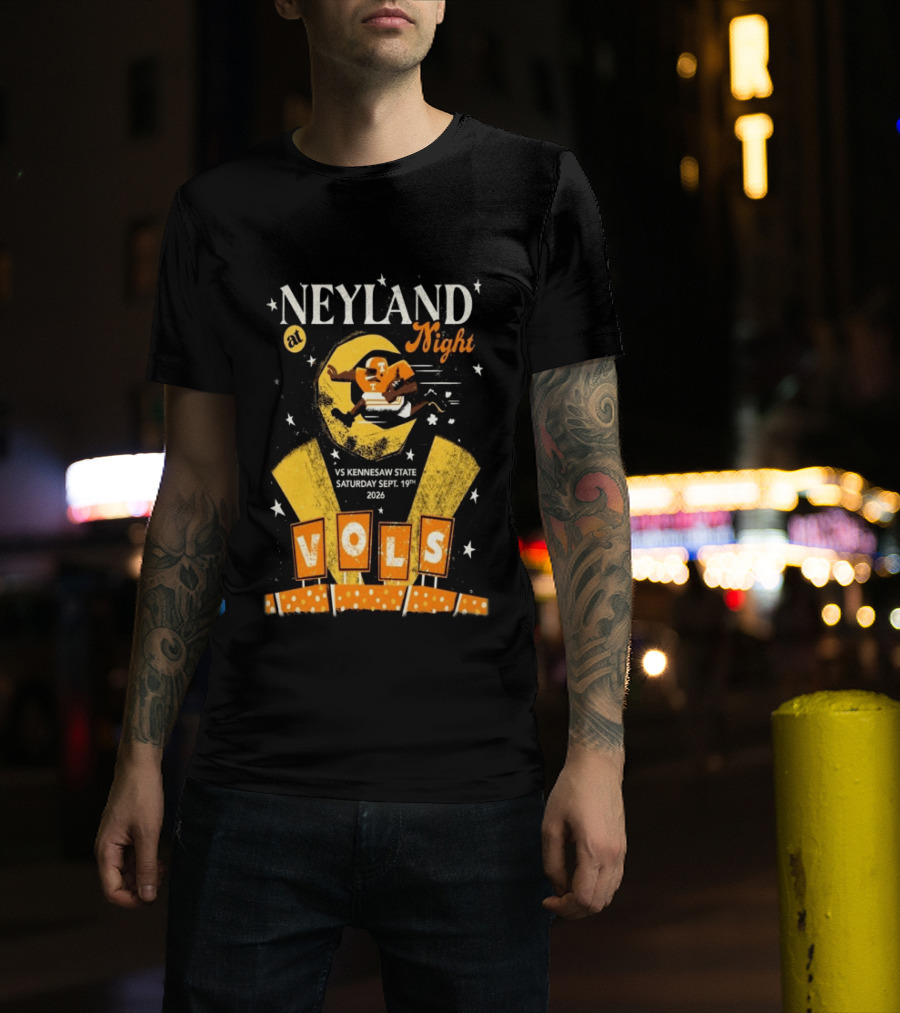 Neyland At Night Vols Vs Kennesaw State September 19 2026 Football Knoxville T-Shirt