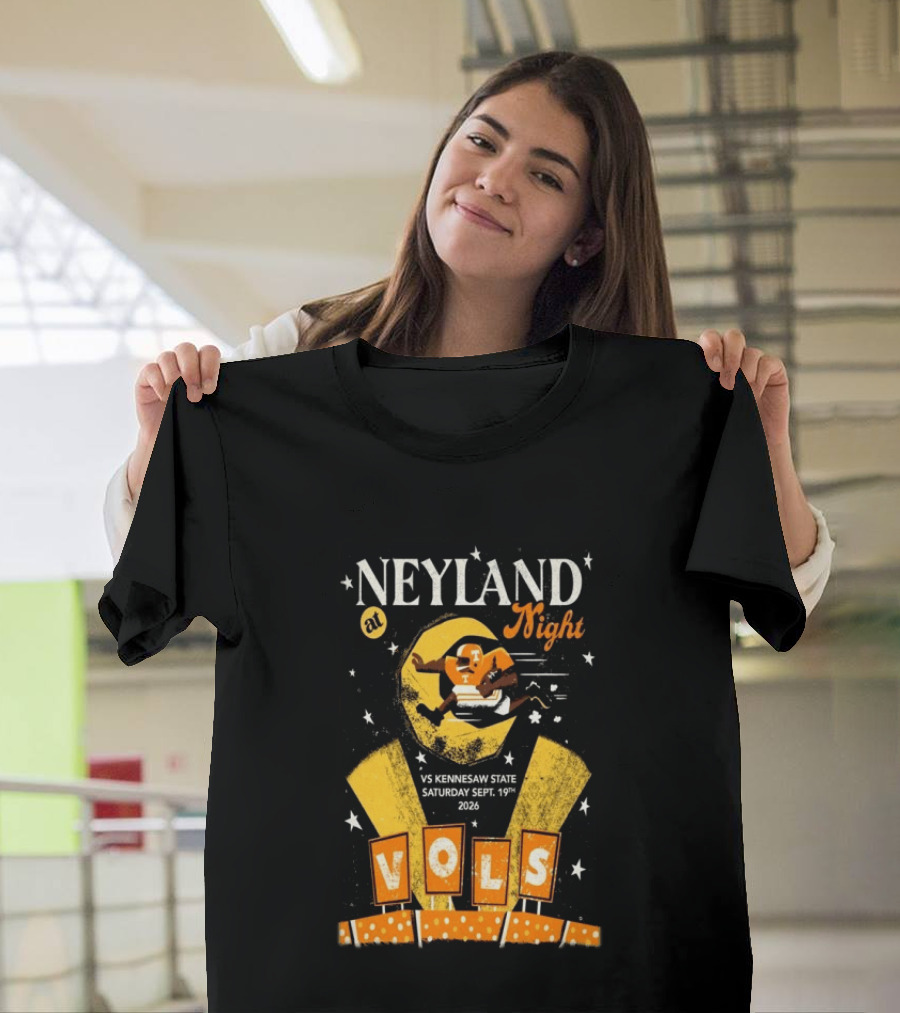 Neyland At Night Vols Vs Kennesaw State September 19 2026 Football Knoxville T-Shirt