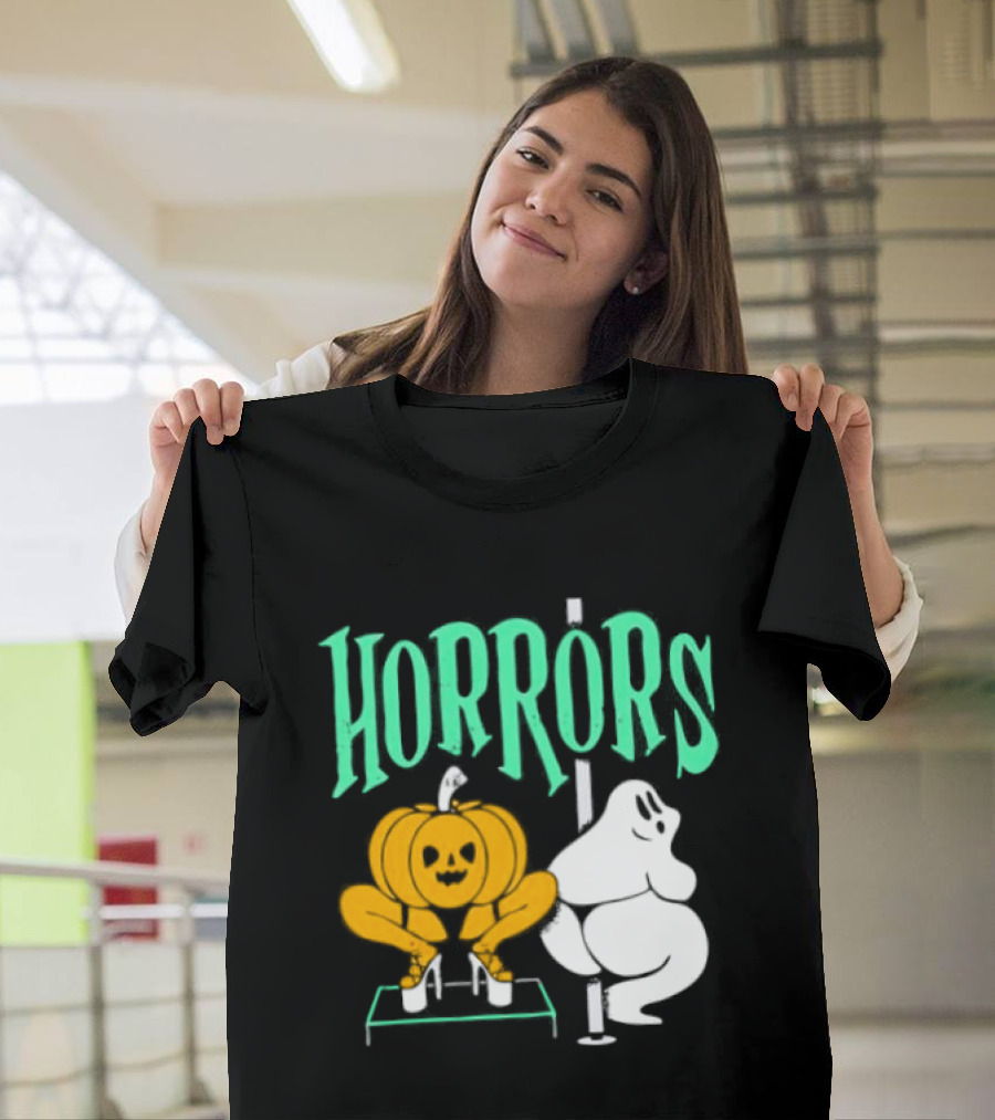 Horrors Halloween Meme Creepy Pumpkin Toilet Humor T-Shirt