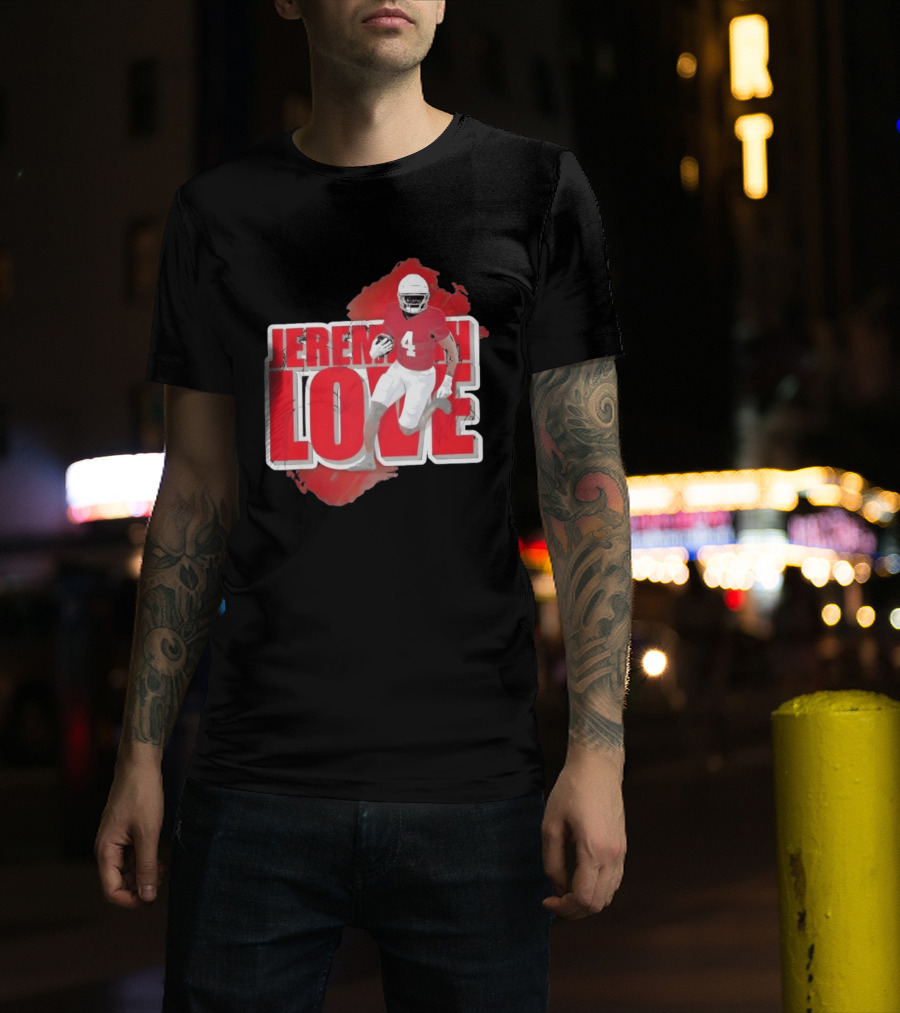 Jeremiyah Love Arizona Cardinals Football Number 4 Player T-Shirt