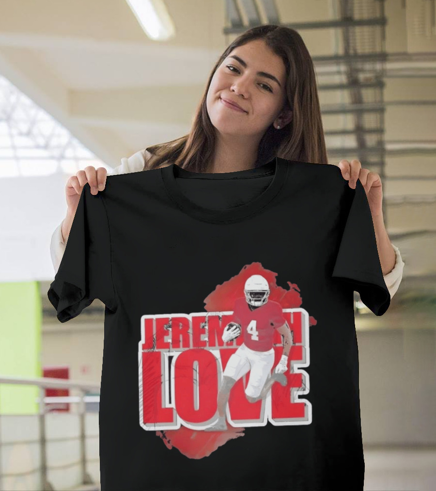 Jeremiyah Love Arizona Cardinals Football Number 4 Player T-Shirt