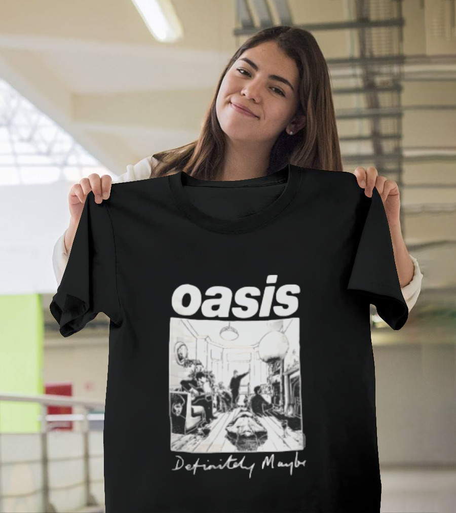 Oasis Definitely Maybe Living Room Scene T-Shirt