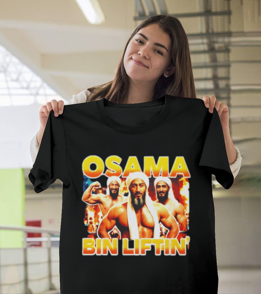 Osama Bin Liftin' Muscular Trio With Turbans And Explosive T-Shirt