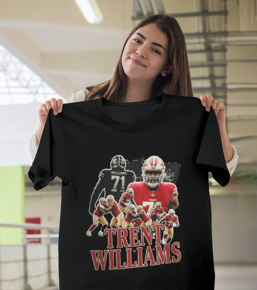 San Francisco 49ers Trent Williams Number 71 Action Poses T-Shirt