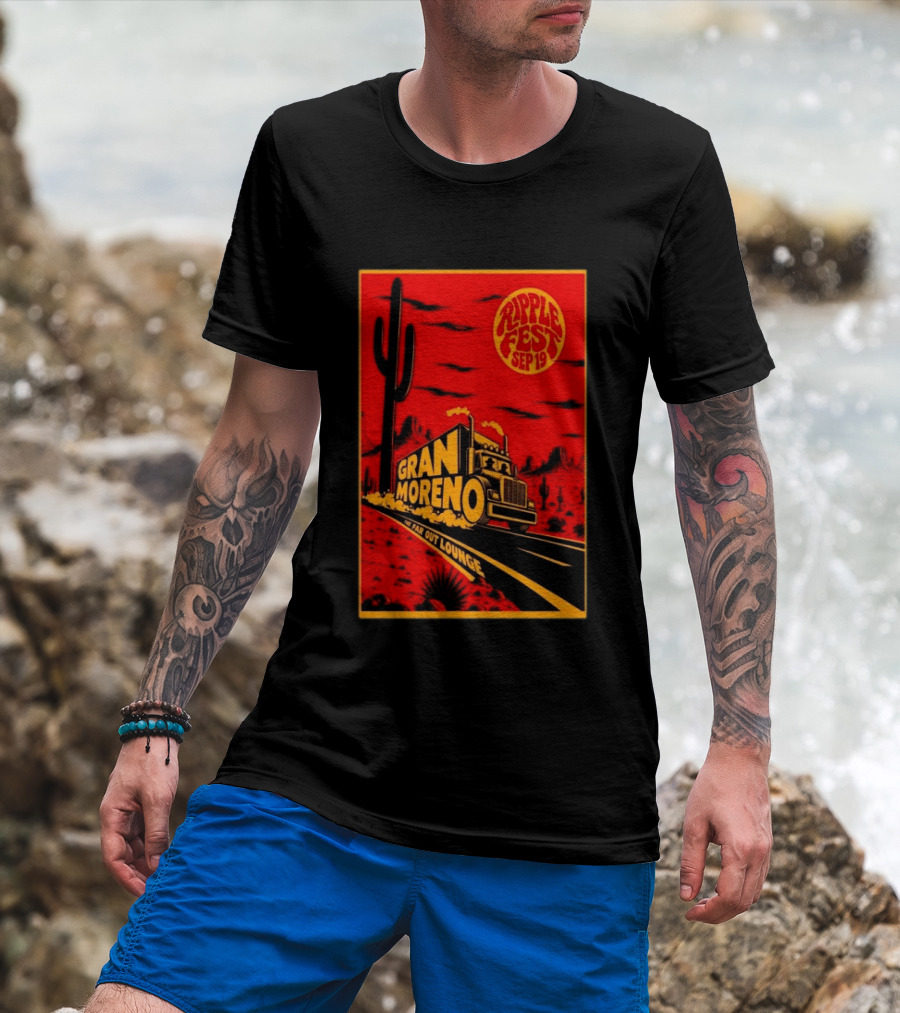 Gran Moreno Ripplefest Texas The Far Out Lounge September 19 2026 T-Shirt