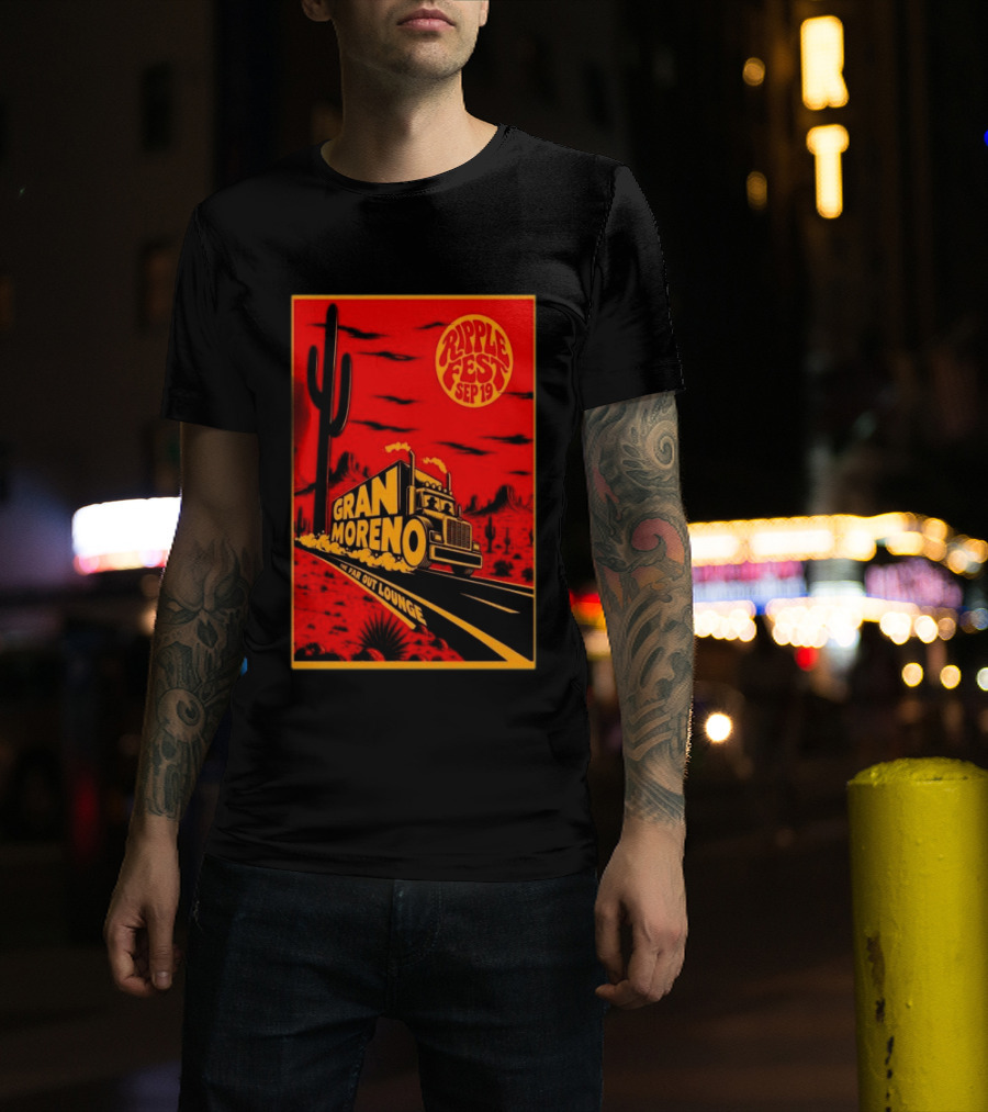 Gran Moreno Ripplefest Texas The Far Out Lounge September 19 2026 T-Shirt