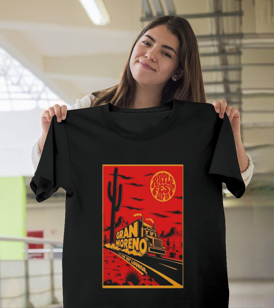 Gran Moreno Ripplefest Texas The Far Out Lounge September 19 2026 T-Shirt