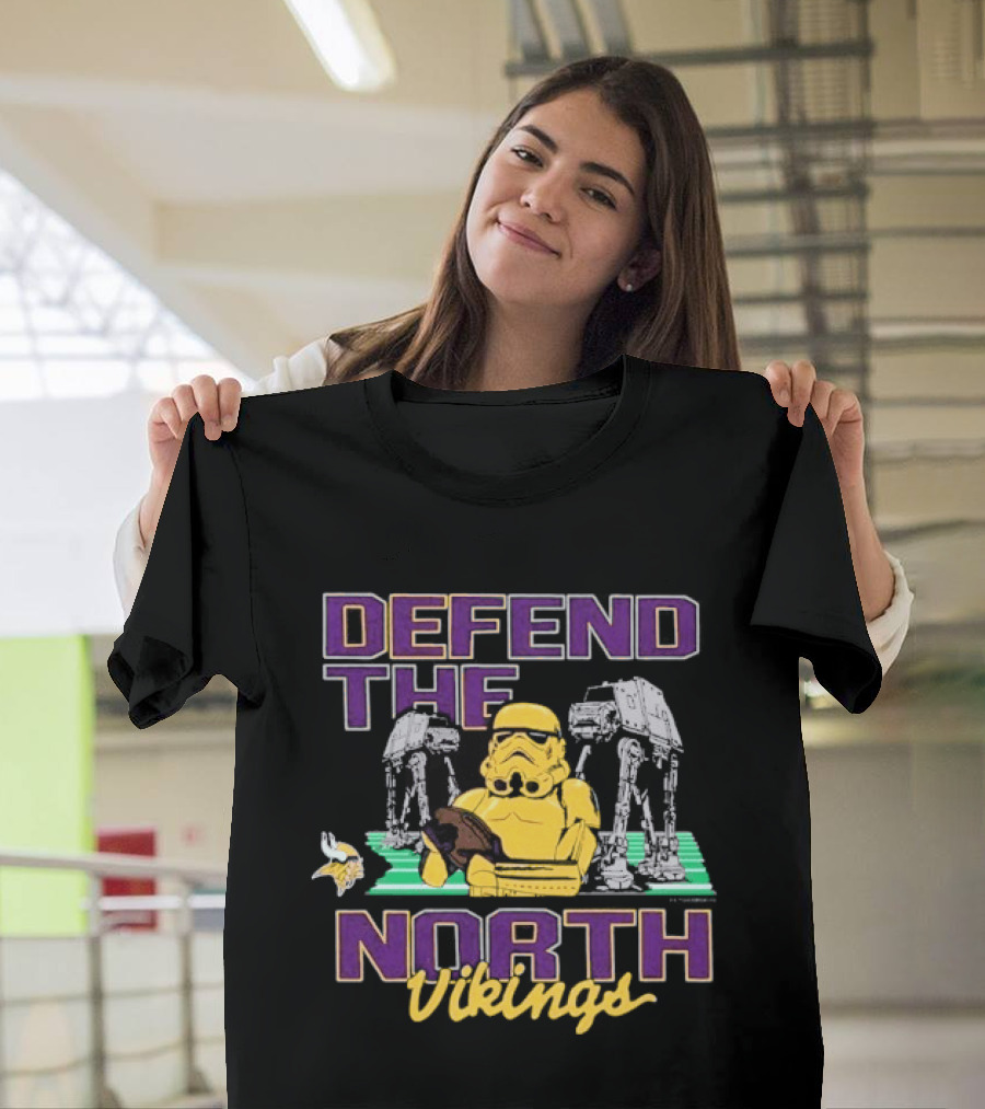 Stormtrooper Defend The North Vikings Star Wars T-Shirt