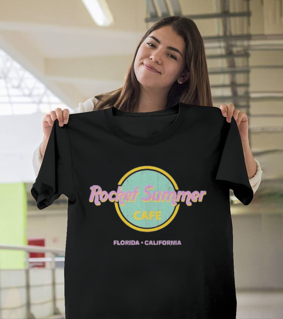 Rocket Summer Cafe Florida California T-Shirt
