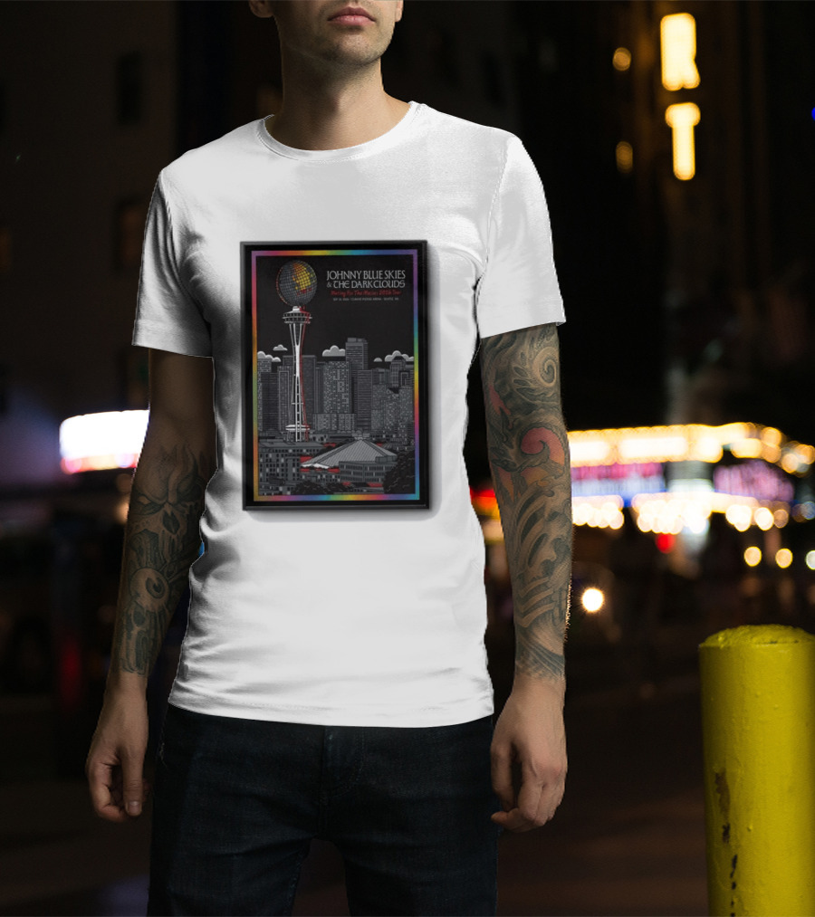 Johnny Blue Skies & The Dark Clouds Meeting For The Moment Seattle 2026 Tour Concert T-Shirt