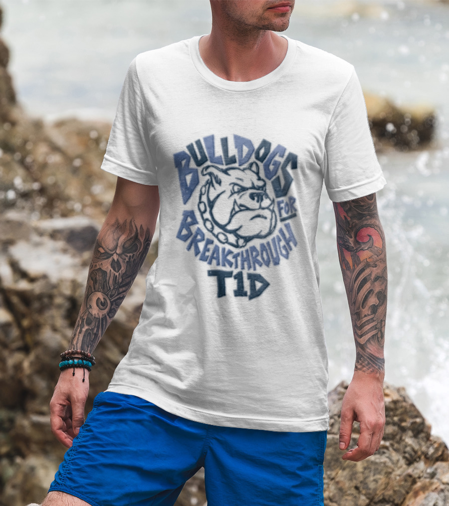 St. Bernadette Bulldogs Breakthrough Type 1 Into Type None T-Shirt